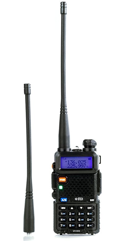 BTECH UV-5X3 5 Watt Tri-Band Ham Radio